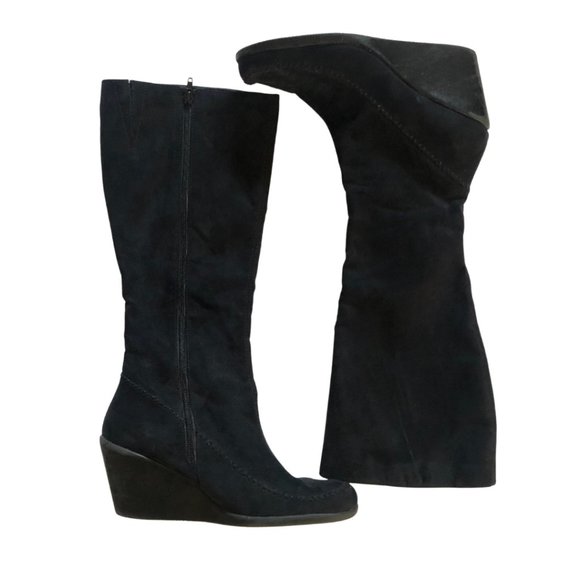 Stein Mart Shoes - Stein Mart Black Wedged Heeled Boots